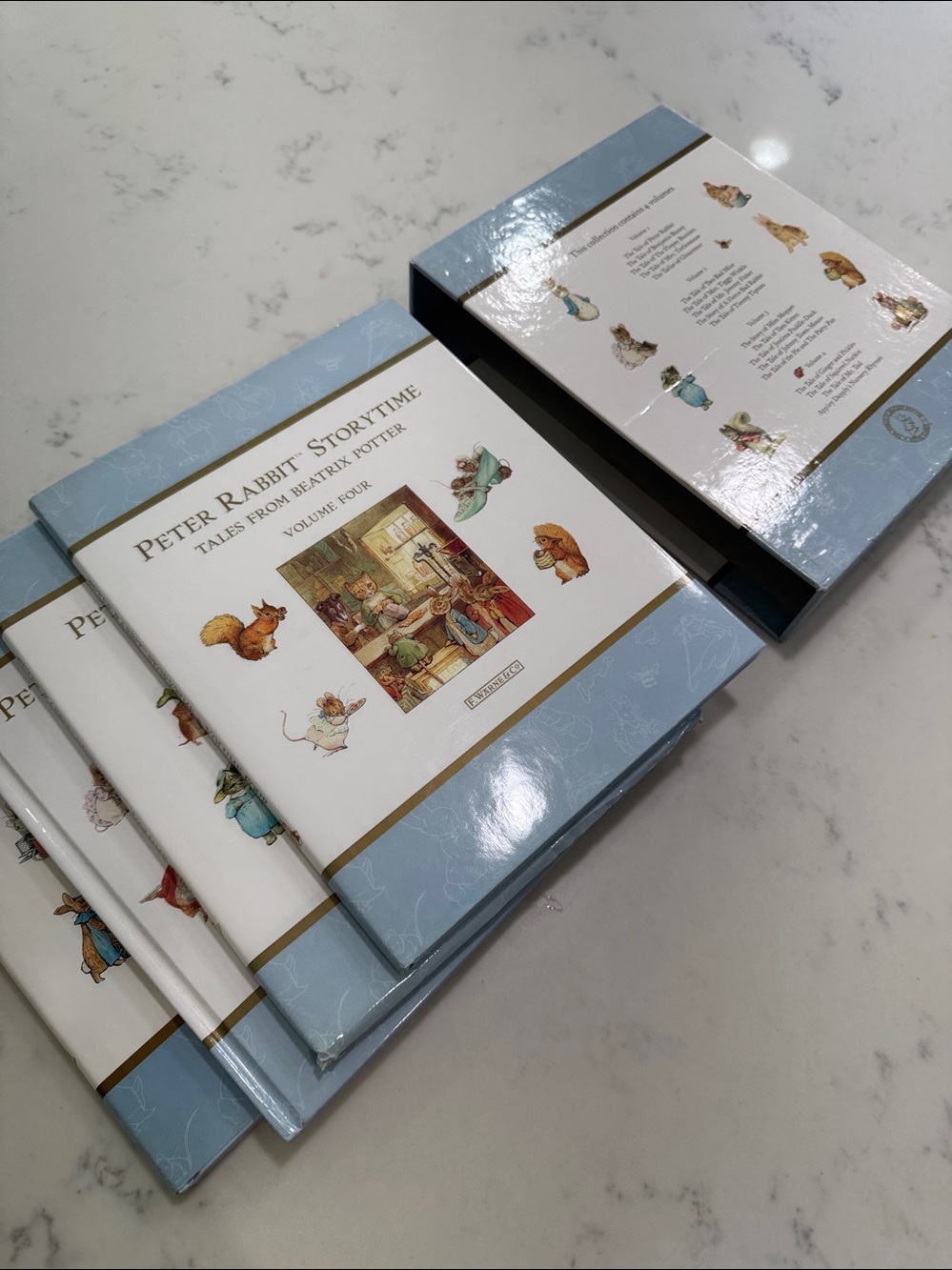 Peter Rabbit book set Storytime Tales from Beatrix Potter 4 Volumes Hardcover